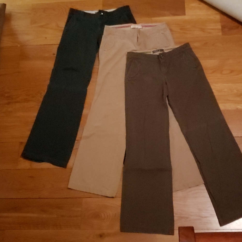 Old navy Wide Leg trousers,  Navy, Khaki, brown